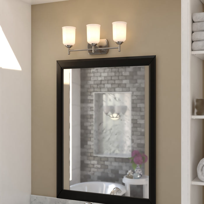 Vaxcel - W0578 - Three Light Vanity - Laurelhurst - Satin Nickel