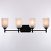 Vaxcel - W0579 - Four Light Vanity - Laurelhurst - Matte Black