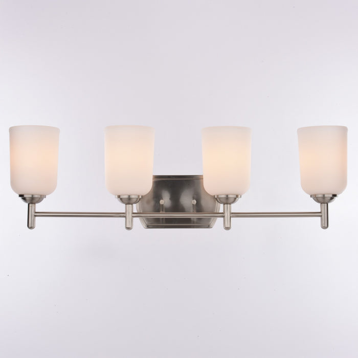 Vaxcel - W0580 - Four Light Vanity - Laurelhurst - Satin Nickel