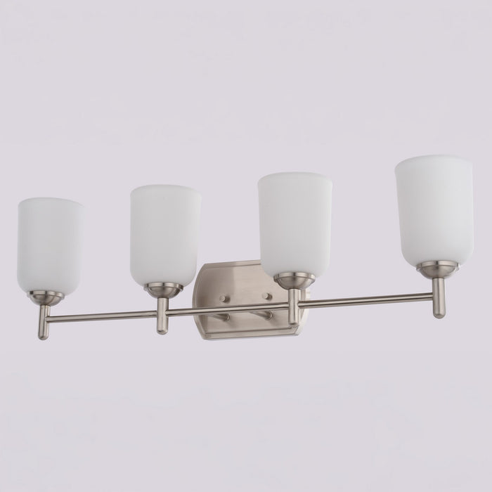 Vaxcel - W0580 - Four Light Vanity - Laurelhurst - Satin Nickel