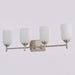 Vaxcel - W0580 - Four Light Vanity - Laurelhurst - Satin Nickel