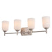 Vaxcel - W0580 - Four Light Vanity - Laurelhurst - Satin Nickel