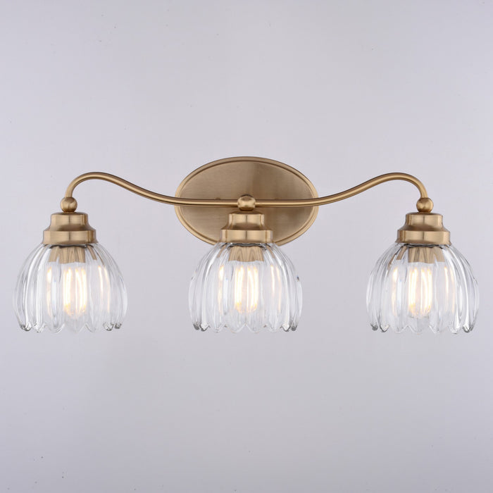 Vaxcel - W0581 - Three Light Vanity - Shirley - Champagne Gold