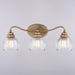 Vaxcel - W0581 - Three Light Vanity - Shirley - Champagne Gold