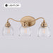 Vaxcel - W0581 - Three Light Vanity - Shirley - Champagne Gold