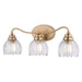 Vaxcel - W0581 - Three Light Vanity - Shirley - Champagne Gold