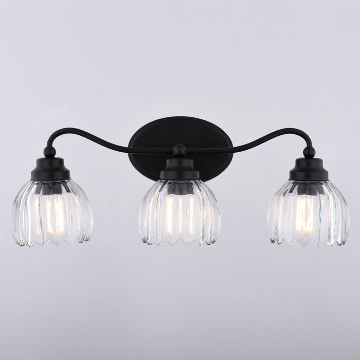 Vaxcel - W0582 - Three Light Vanity - Shirley - Matte Black