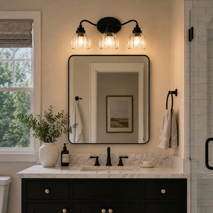 Vaxcel - W0582 - Three Light Vanity - Shirley - Matte Black