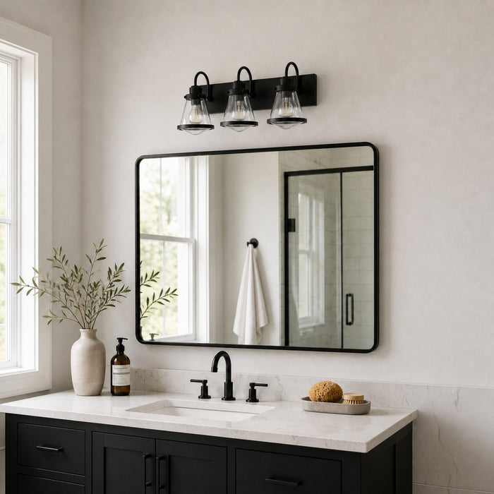 Vaxcel - W0583 - Three Light Vanity - Covington - Matte Black