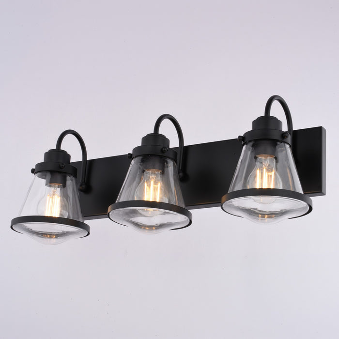 Vaxcel - W0583 - Three Light Vanity - Covington - Matte Black