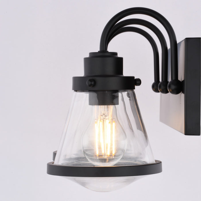 Vaxcel - W0583 - Three Light Vanity - Covington - Matte Black