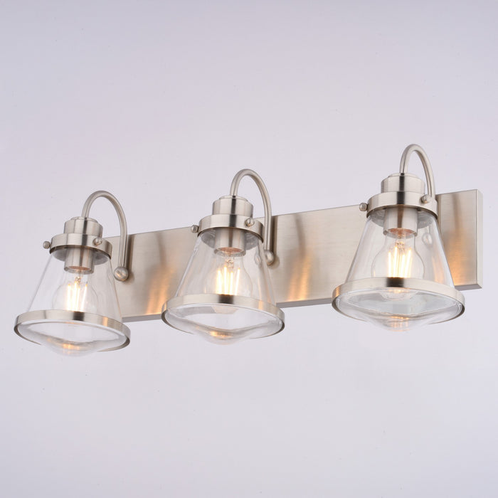 Vaxcel - W0584 - Three Light Vanity - Covington - Satin Nickel