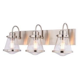 Vaxcel - W0584 - Three Light Vanity - Covington - Satin Nickel
