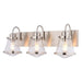 Vaxcel - W0584 - Three Light Vanity - Covington - Satin Nickel