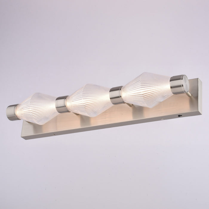 Vaxcel - W0587 - LED Vanity - Fairmont - Satin Nickel