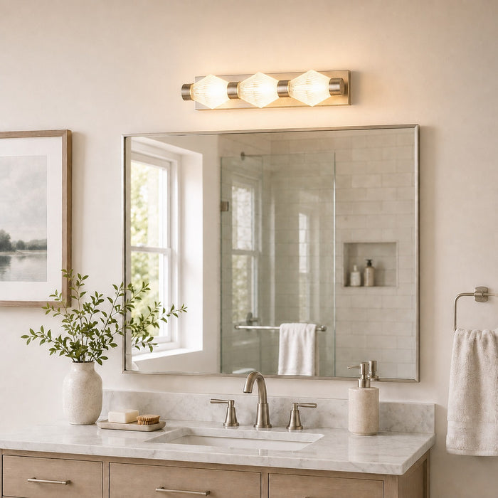 Vaxcel - W0587 - LED Vanity - Fairmont - Satin Nickel