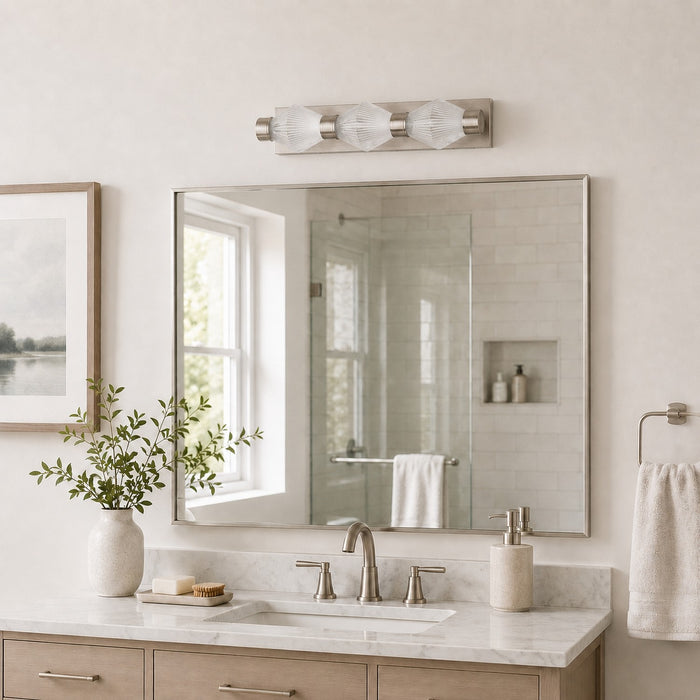 Vaxcel - W0587 - LED Vanity - Fairmont - Satin Nickel