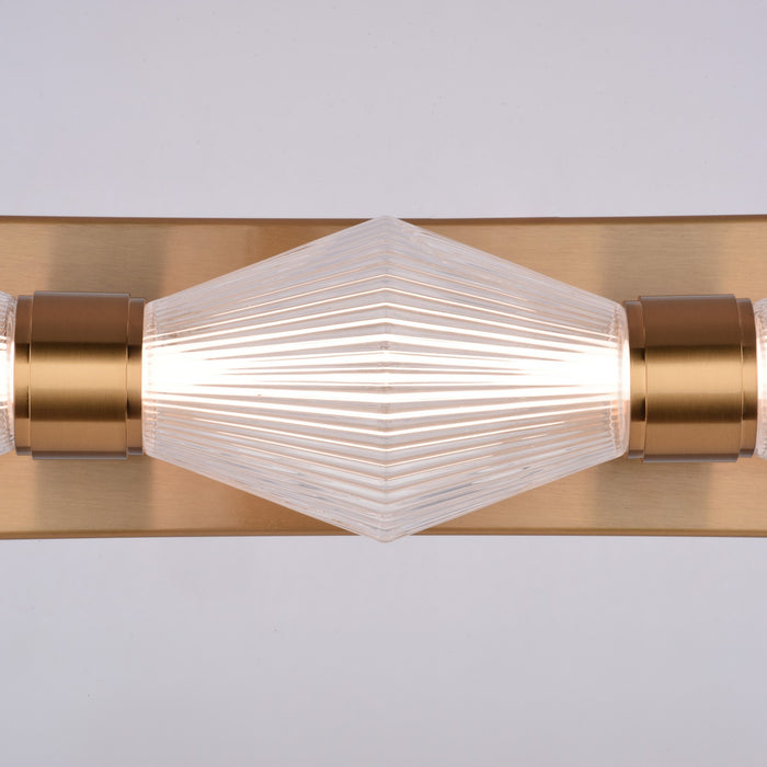 Vaxcel - W0588 - LED Vanity - Fairmont - Muted Brass