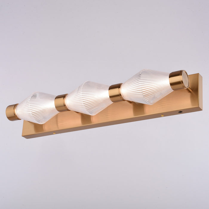 Vaxcel - W0588 - LED Vanity - Fairmont - Muted Brass
