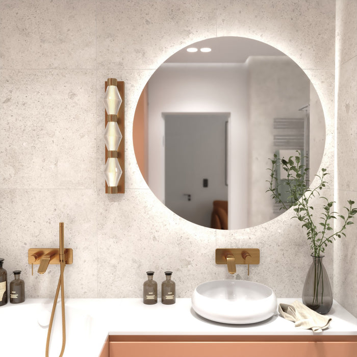 Vaxcel - W0588 - LED Vanity - Fairmont - Muted Brass