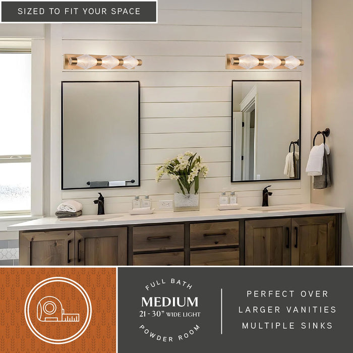 Vaxcel - W0588 - LED Vanity - Fairmont - Muted Brass