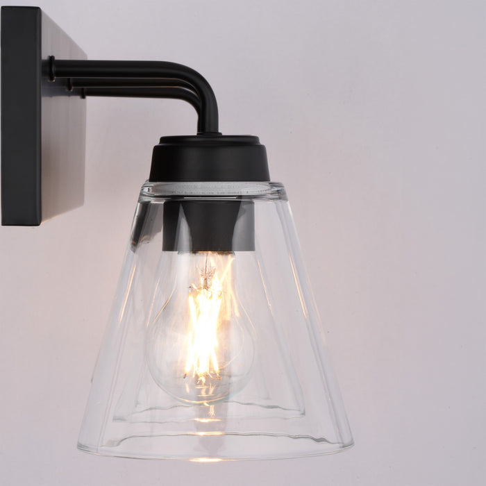 Vaxcel - W0589 - Three Light Vanity - Lowell - Matte Black