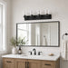 Vaxcel - W0590 - Four Light Vanity - Lowell - Matte Black