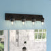 Vaxcel - W0590 - Four Light Vanity - Lowell - Matte Black