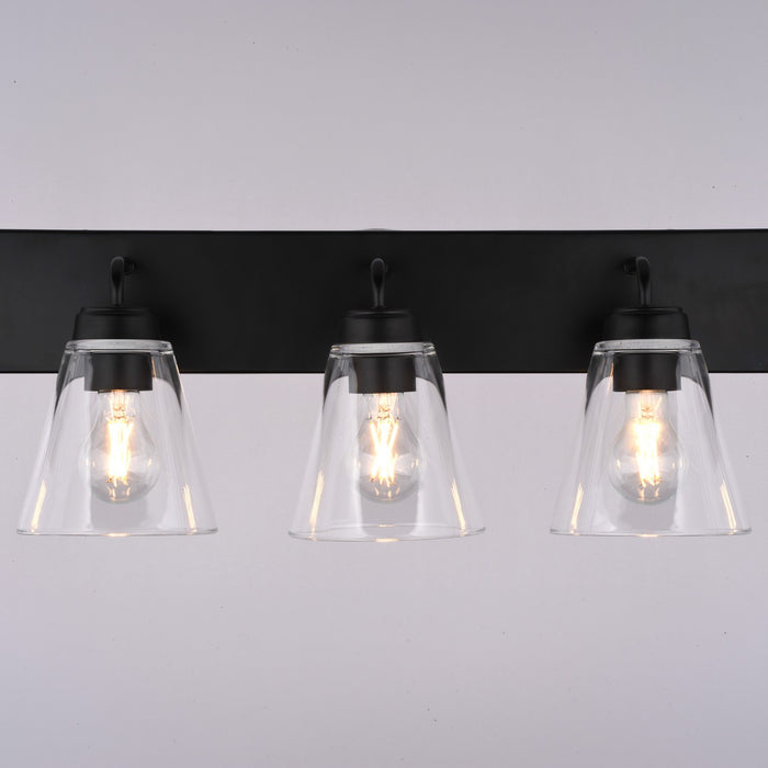 Vaxcel - W0591 - Five Light Vanity - Lowell - Matte Black