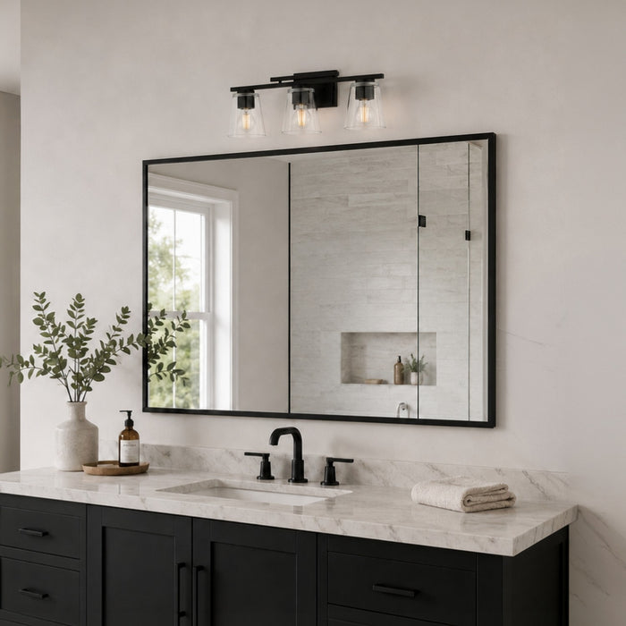Vaxcel - W0592 - Three Light Vanity - Sedona - Matte Black