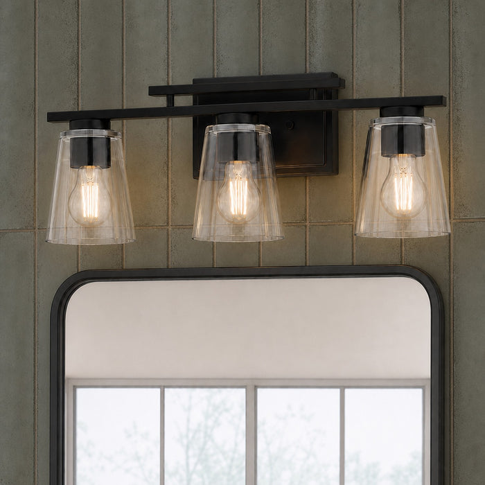 Vaxcel - W0592 - Three Light Vanity - Sedona - Matte Black