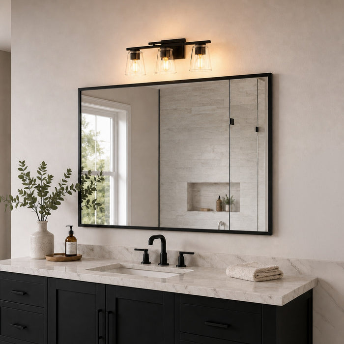 Vaxcel - W0592 - Three Light Vanity - Sedona - Matte Black