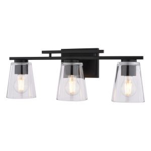 Vaxcel - W0592 - Three Light Vanity - Sedona - Matte Black