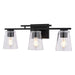 Vaxcel - W0592 - Three Light Vanity - Sedona - Matte Black