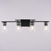 Vaxcel - W0593 - Four Light Vanity - Sedona - Matte Black