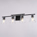 Vaxcel - W0593 - Four Light Vanity - Sedona - Matte Black