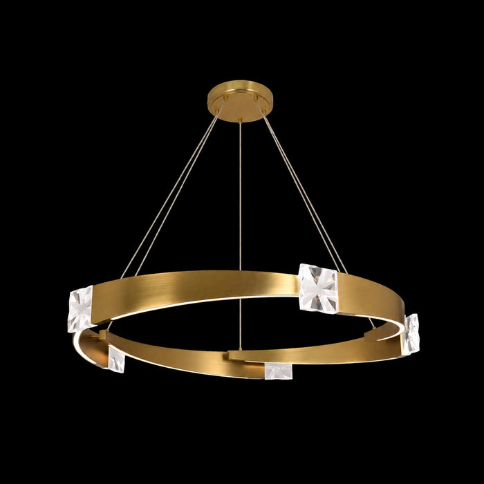 Zeev Lighting - CD11625-LED-5-48-AGB - LED Chandelier - Arcus - Aged Brass