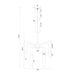 Zeev Lighting - CD12003-LED-5-24-SBB - LED Chandelier - Valenza - Satin Brushed Black