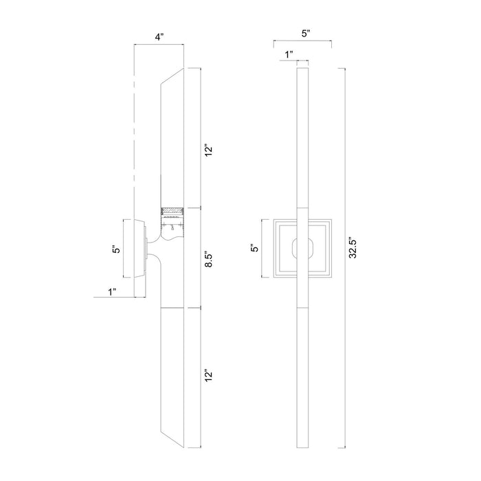 Zeev Lighting - WS12016-LED-2-AGB - LED Wall Sconce - Valenza - Aged Brass