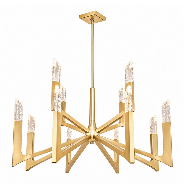 Zeev Lighting - CD12007-LED-12-42-AGB - LED Chandelier - Valenza - Aged Brass