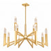 Zeev Lighting - CD12007-LED-12-42-AGB - LED Chandelier - Valenza - Aged Brass