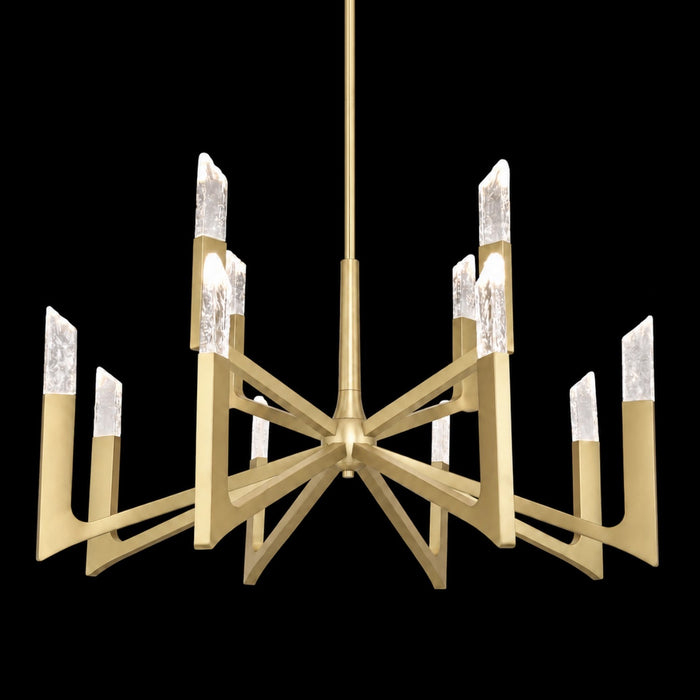 Zeev Lighting - CD12007-LED-12-42-AGB - LED Chandelier - Valenza - Aged Brass