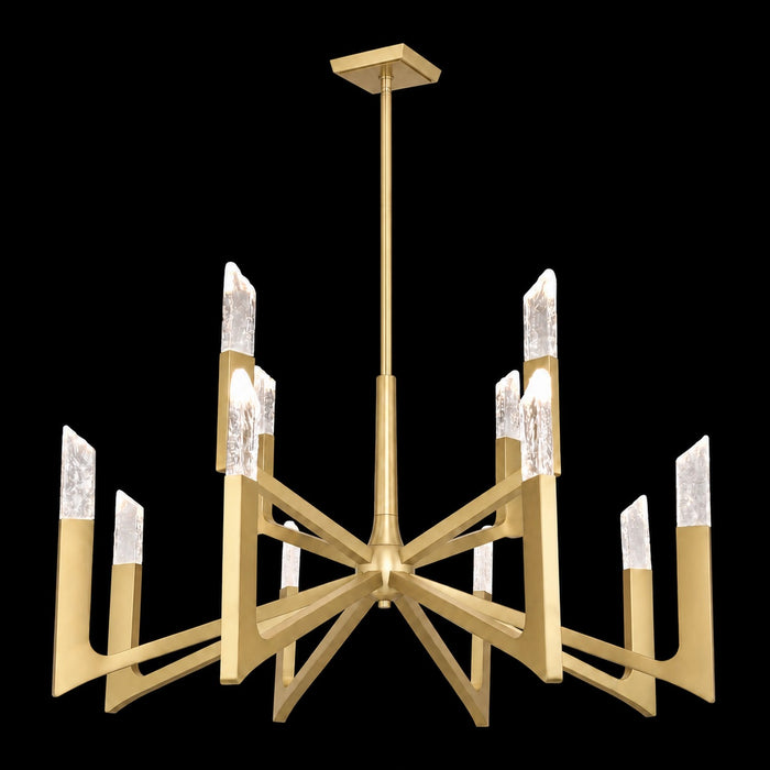 Zeev Lighting - CD12007-LED-12-42-AGB - LED Chandelier - Valenza - Aged Brass