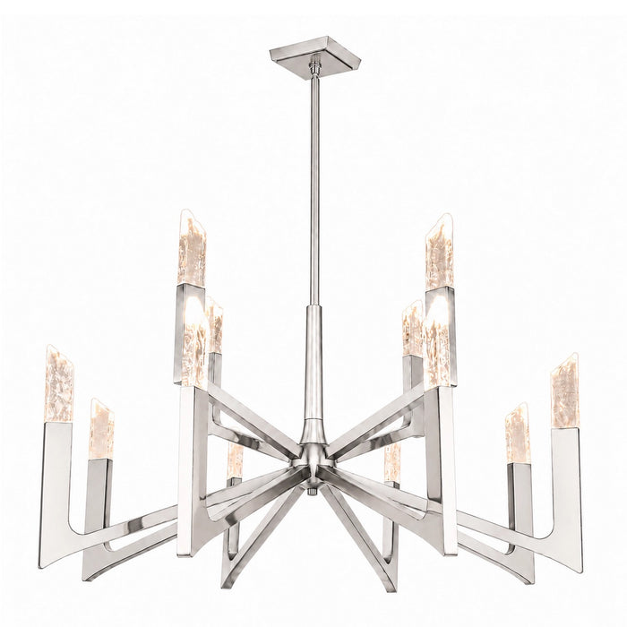 Zeev Lighting - CD12008-LED-12-42-PN - LED Chandelier - Valenza - Polished Nickel