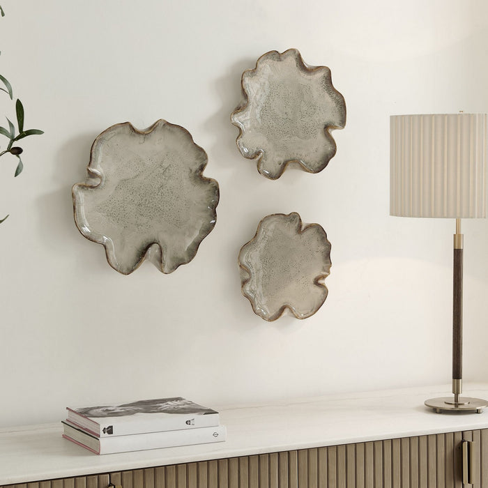 Uttermost - 03513 - Wall Decor, S/3 - Selene - Gray