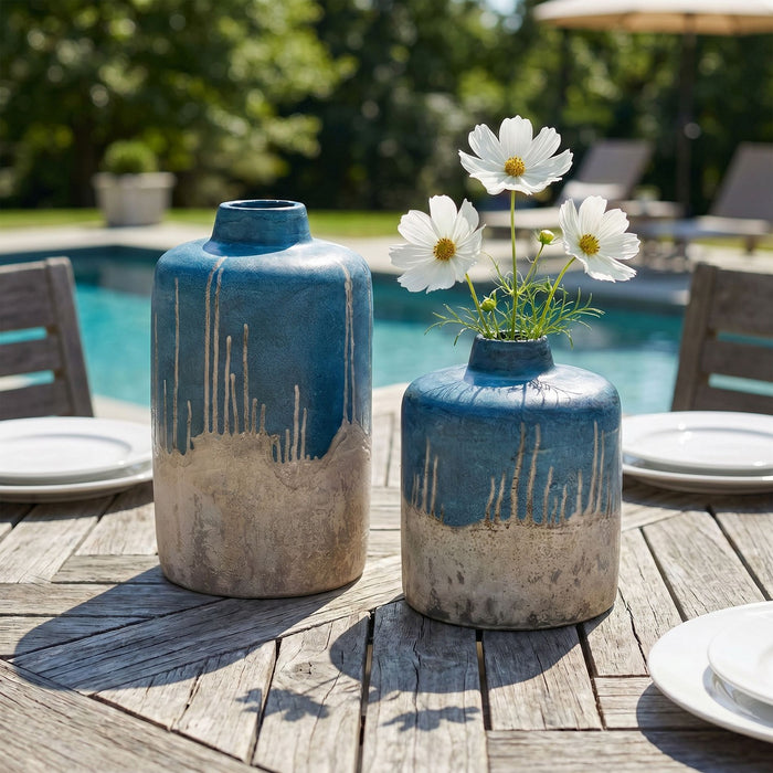 Uttermost - 17151 - Vases, Set/2 - Coastal Cascade - Blue