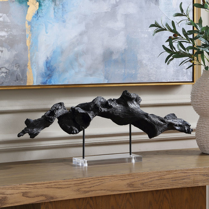Uttermost - 18327 - Sculpture - Charred Timber - Black