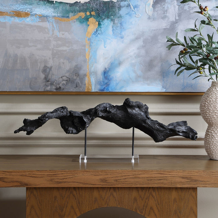 Uttermost - 18327 - Sculpture - Charred Timber - Black