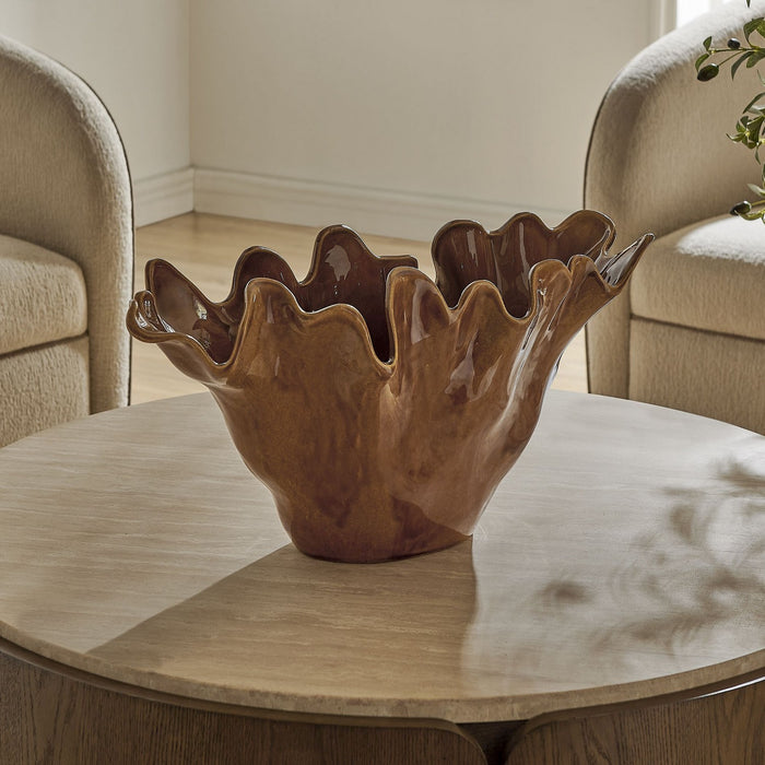 Uttermost - 18391 - Bowl - Amber Tide - Glossy Amber