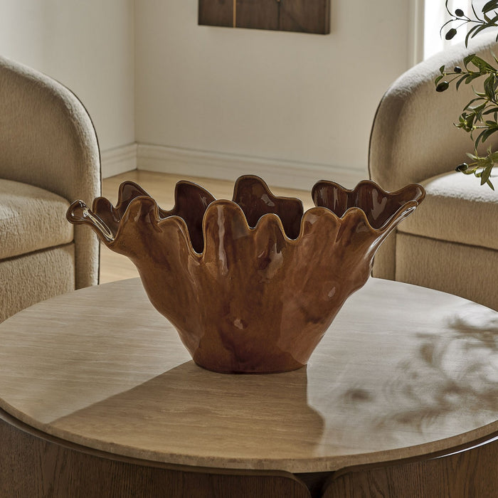 Uttermost - 18391 - Bowl - Amber Tide - Glossy Amber